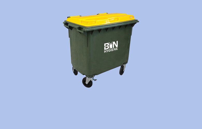 Quarterly bin cleaning in Melbourne of 1100 litre bins