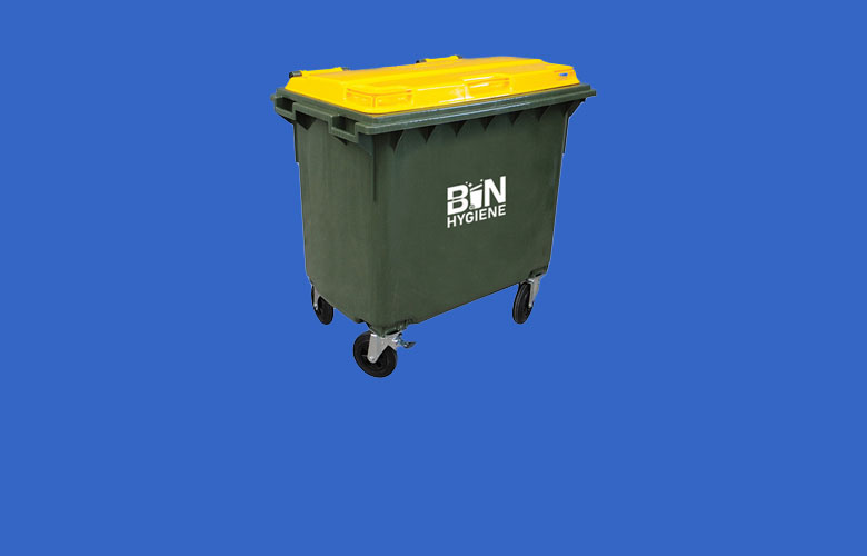 Quarterly bin cleaning in Melbourne of 660 litre bins