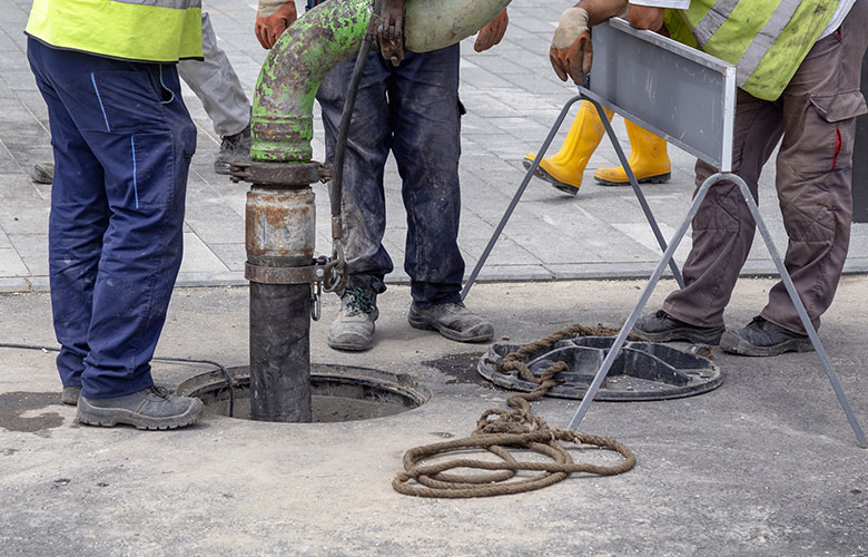 Sewer and drain cleaning professionals are at work in Melbourne